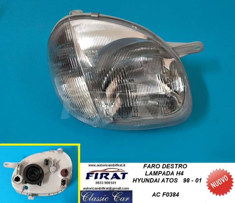 FARO HYUNDAI ATOS 98 - 01 H4 DX (F0384)